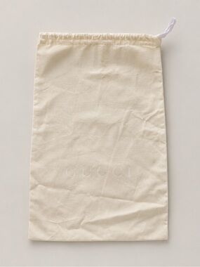 Gucci Dust Bag In Cream Drawstring Storage Travel Luxury